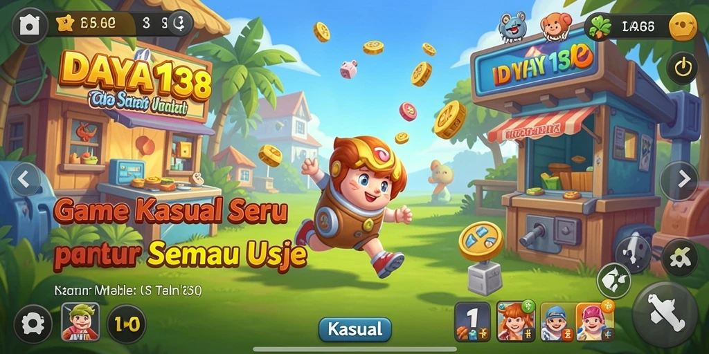 Antarmuka <strong>DAYA138</strong> yang cerah dan mudah dinavigasi.