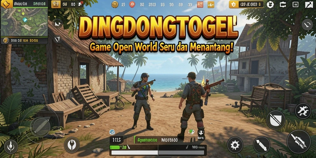 Antarmuka menarik DINGDONGTOGEL dalam dunia Open World.