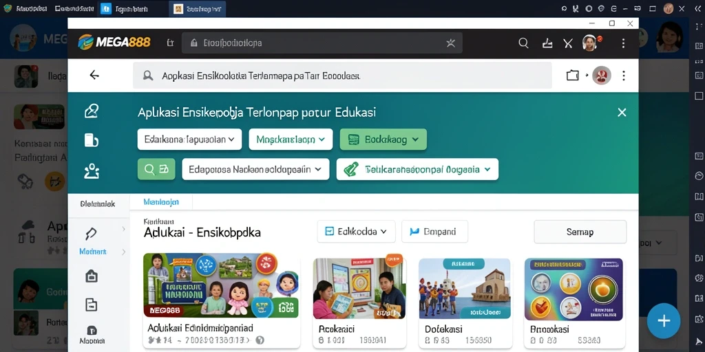 Antarmuka aplikasi MEGA888 yang informatif dan menarik.