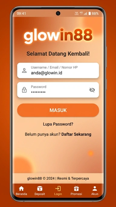 Login Mudah ke Akun glowin88 dengan APK Terbaru